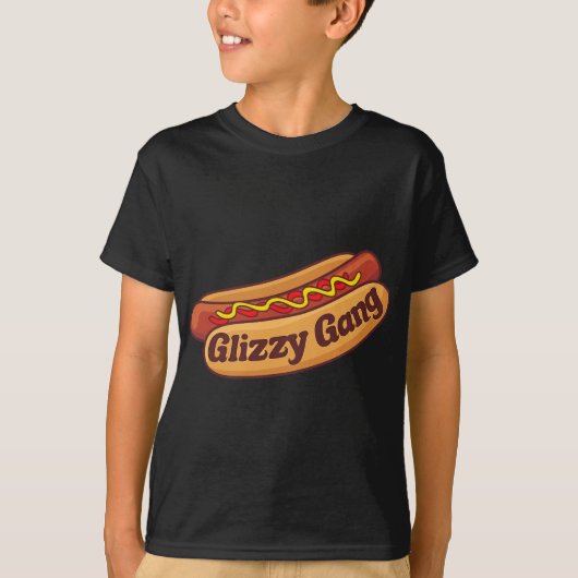 Glizzy Gang - Gladiator Gobbler Grappige Hot Dog T-shirt (Voorkant)
