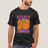 Glizzy Gobbler Bootleg Funny Hot Dog Foodcore Rap T-shirt (Voorkant)
