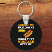 Glizzy Gobbler Funny Glizzy Meme Hot Dog Lover Men Sleutelhanger (Voorkant)