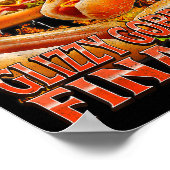 Glizzy Gobbler Funny Wiener Hot Dog Meme Bootleg G Poster (Hoek)