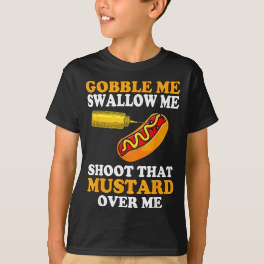 Glizzy Gobbler Grappige Glizzy Meme Hotdogliefhebb T-shirt (Voorkant)
