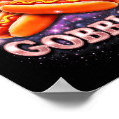 Glizzy Gobbler Grappige Hotdog Meme Ruimte Estheti Poster (Hoek)