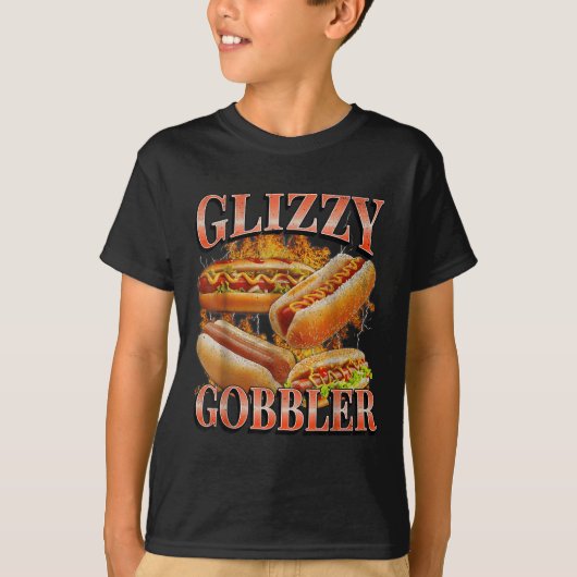 Glizzy Gobbler Grappige Wiener Worsten Meme Bootle T-shirt (Voorkant)