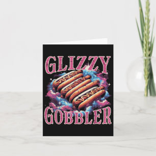 Glizzy Gobbler Hotdogs Grappige Meme Eten Mannen V Kaart