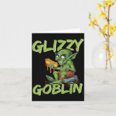 Glizzy Goblin Funny Glizzy Gobbler Hot Dog Lover Kaart (Gele Bloem)