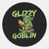 Glizzy Goblin Funny Glizzy Gobbler Hot Dog Lover Ronde Sticker (Voorkant)