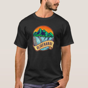 Gljufrabui Waterval Wandelingen IJsland Reizen T-shirt