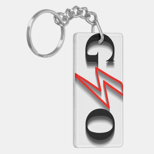 GLO-keten Sleutelhanger (Voorkant Links)