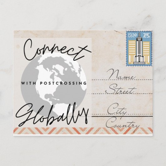 Globaal Briefkaart verbinden (Voorkant)