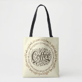 Globaal Coffee Circle Tote Bag (Voorkant)