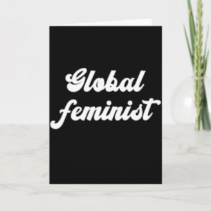 Globaal Feministisch Gelijkheid Empowerment Vintag Kaart