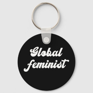 Globaal Feministisch Gelijkheid Empowerment Vintag Sleutelhanger