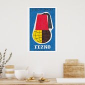 Globaal Fez Hoed - Matchbox Print - Esthetische Mu (Keuken)