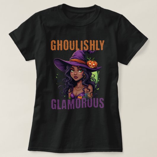Globaal glamoureus! Halloween T-shirt (Design voorkant)
