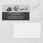 Globaal logo | Vrachtwagen | Commercieel vliegtuig Visitekaartje (Voorkant / Achterkant)