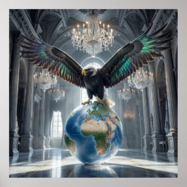 Globaal Visioen De Iridiserende Vlucht Poster