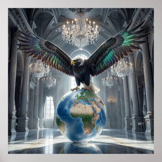 Globaal Visioen De Iridiserende Vlucht Poster (Voorkant)