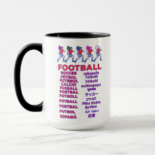Globaal Vrouwenvoetbal Meertalige Namen Sportfan Mok