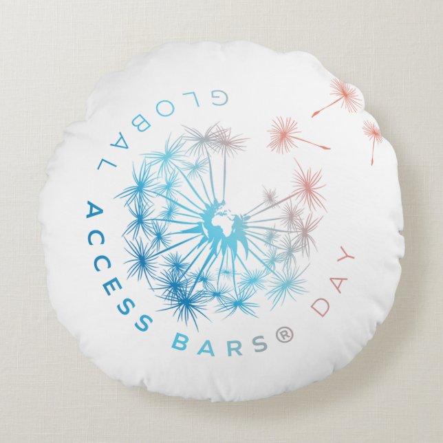 Global Access Bars Day Limited Edition Pillow Rond Kussen (Voorkant)