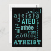 Global Atheists Briefkaart (Voorkant / Achterkant)