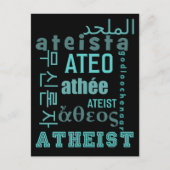 Global Atheists Briefkaart (Voorkant)