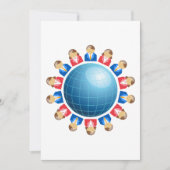 Global Business Mannen en Vrouwenuitnodigingen Kaart (Voorkant)