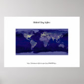 Global City-lampjes Poster (Voorkant)