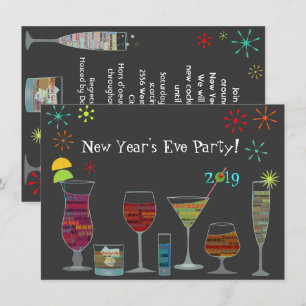 Global Cocktails Uitnodiging Eve nieuwjaar