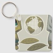 Global Creatures Earth wordt geconfronteerd met Sl Sleutelhanger (Voorkant)