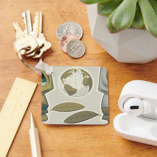 Global Creatures Earth wordt geconfronteerd met Sl Sleutelhanger