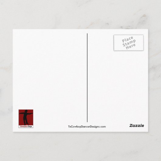 Global Dance - Dans in vele talen Briefkaart (Achterkant)