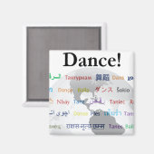 Global Dance - The Global Language Magneet (Voorkant / Achterkant)
