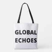 Global Echoes Canvas tas (Achterkant)