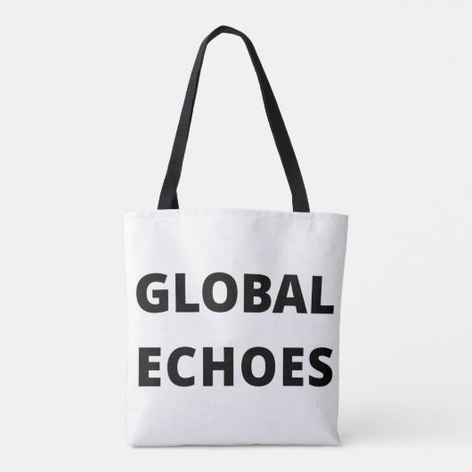 Global Echoes Canvas tas (Achterkant)