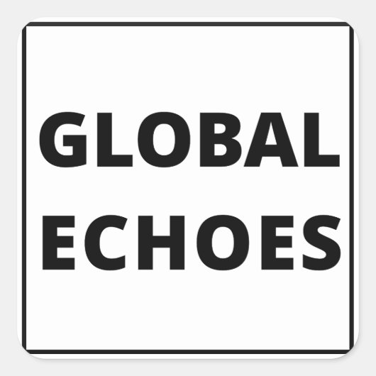Global Echoes Sticker (Voorkant)