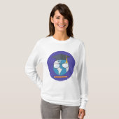 Global Education Graduation Cap Earth Smart Planet T-shirt (Voorkant volledig)