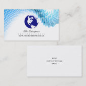Global Executive Visitekaartje (Blue Wereldbol v2) (Voorkant / Achterkant)