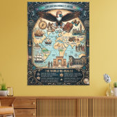 Global Exploration Chronicles Canvas Afdruk (Insitu (Woonkamer))