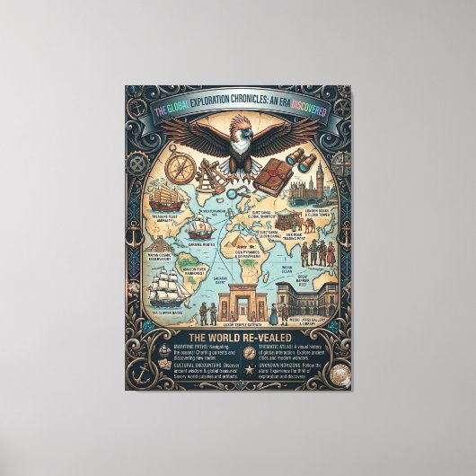Global Exploration Chronicles Canvas Afdruk (Voorkant)