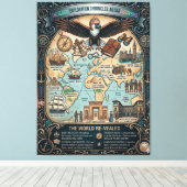 Global Exploration Chronicles Canvas Afdruk (Insitu (Houten vloer))