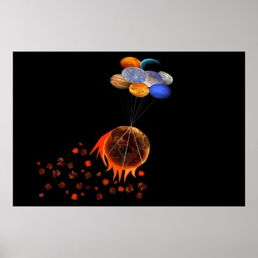 Global Fate Canvas Premium (glanzend) 60 x 40 inch Poster (Voorkant)