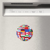 Global Flags Fridge Magnet (Insitu (Vaatwasser))