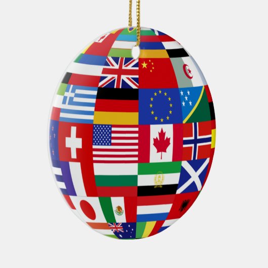 Global Flags Keepslag Ornament (Rechts)