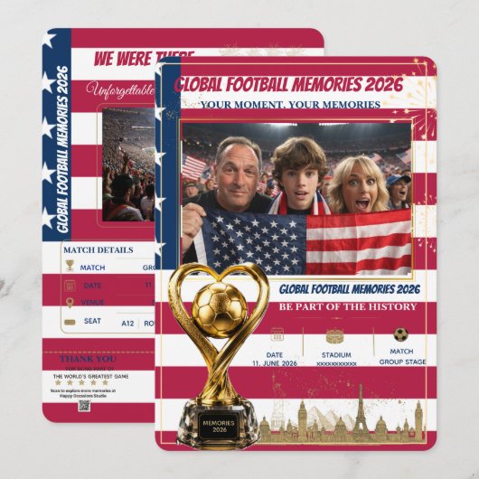 Global Football Memories 2026 Kaarten (Voorkant / Achterkant)