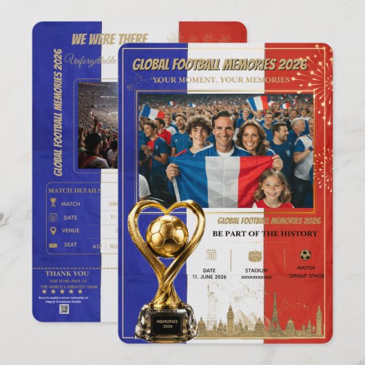 Global Football Memories 2026 Kaarten (Voorkant / Achterkant)