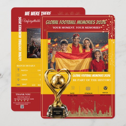 Global Football Memories 2026 Kaarten (Voorkant / Achterkant)