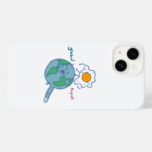 Global Fried by Jaime Case-Mate iPhone Case (Achterkant (horizontaal))