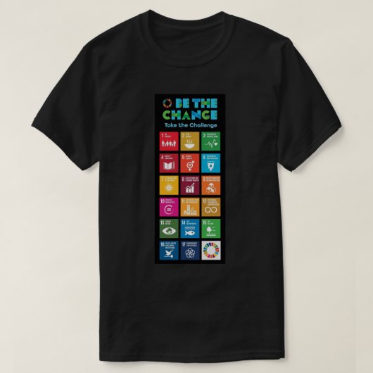 Global Goals Poster UN SDGs 2030 Poster United N T-shirt (Design voorkant)