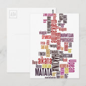 Global Groove: Hakuna Matata in elke taal Briefkaart (Voorkant / Achterkant)