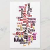 Global Groove: Hakuna Matata in elke taal Briefpapier (Voorkant)